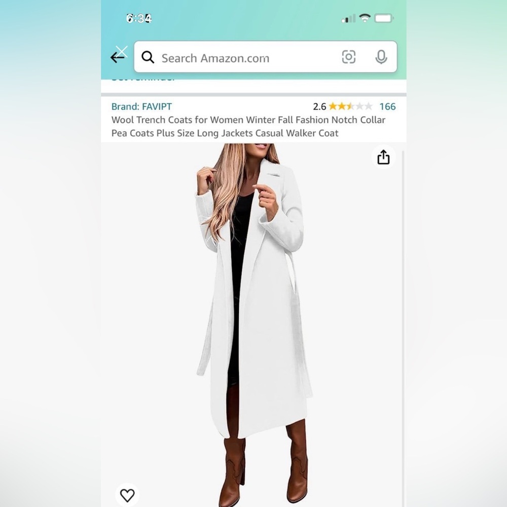 White trench coat